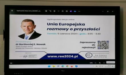 Klasa 1c wzięła udział w ogólnopolskiej lekcji online „Unia Europejska – rozmowy o przyszłości”